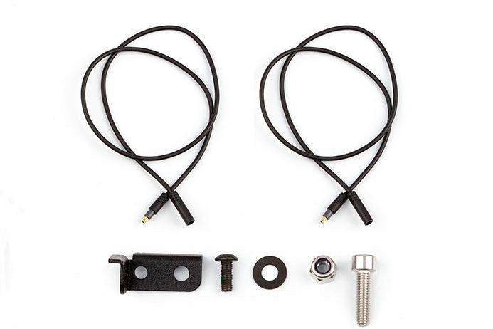 Supporto luce per portapacchi anteriore